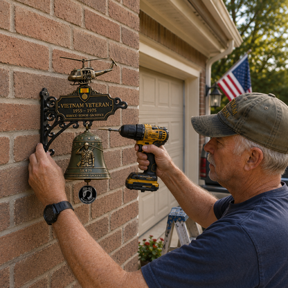 🔔 Last Day Promo: 50% OFF -Vietnam Veteran Tribute Wall Bell