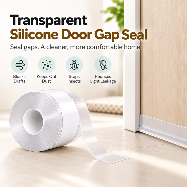 Self-Adhesive Silicone Door & Window Sealing Strip
