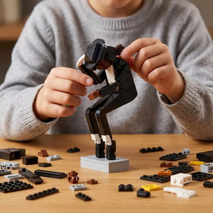 Building Block Toy for Assembling M.J., Classic Dance Pose Figure, Tribute to a Legendary Icon, Gift for M.J. Fans