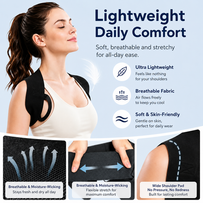 🔥LAST DAY 49% OFF🔥💪Posture Support Straps for Men & Women – Adjustable Shoulder Support for Everyday Wear