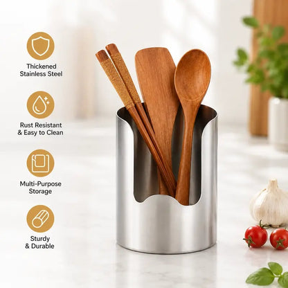 ✨ 49% OFF Stainless Steel Utensil Organizer | Keep Your Kitchen Counter Clean & Stylish 🍴
