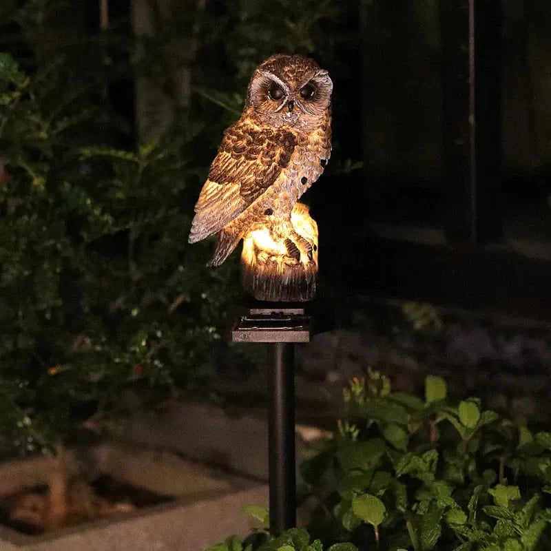 🔥Big Sale - 50% OFF🔥Waterproof Solar Owl Light – LED Pathway Light for Lawn, Garden & Outdoor Decor