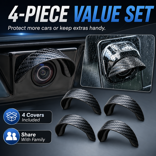 🏎️🌧️Four-piece car camera rain cover set