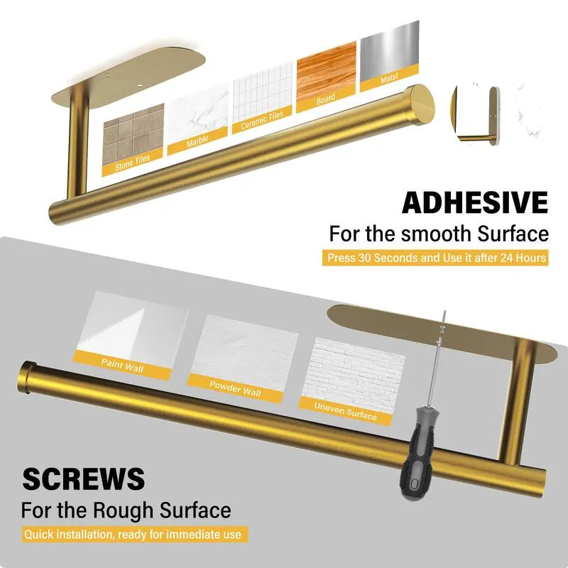 🧻Under Cabinet Paper Towel Holder – Declutter Your Kitchen Counter in Seconds ✨