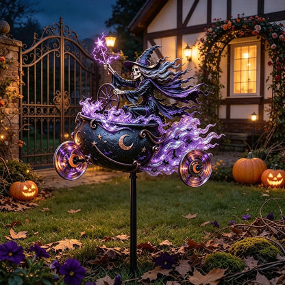 🎃 BikerSpooky™ Halloween Motorcycle Garden Windmill 🏍️