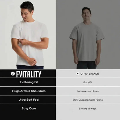 🧵 True Classic Men’s 4-Pack Short Sleeve Crew Neck T-Shirts