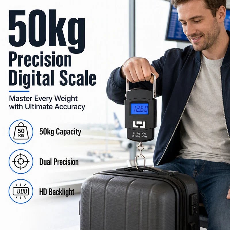 💥Buy 1 get 1 free 🔥Mini Portable Digital Luggage Scale
