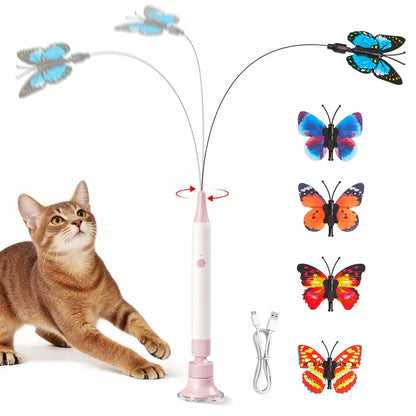🐾 Interactive Electric Butterfly Cat Toy | Keep Your Kitten Entertained When You Are Away🦋