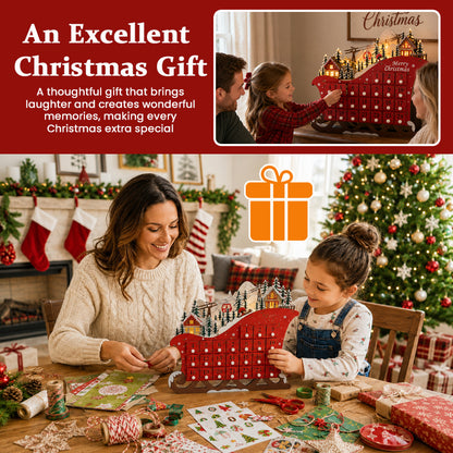 🎄 24-Week & 24-Day Christmas Countdown Surprise Sled 🎁