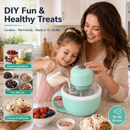 🔥LAST DAY 49% OFF - 🍦USB Family DIY Ice Cream Maker