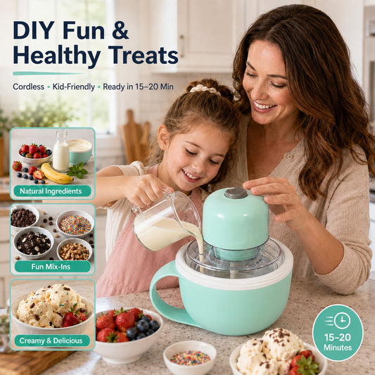 🔥LAST DAY 49% OFF - 🍦USB Family DIY Ice Cream Maker