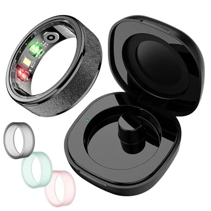 💍 Smart Ring 5ATM Waterproof  – Women & Couples Wearable Fitness Smart Ring with App Tracking | Stylish Tech Gift for Him & Her