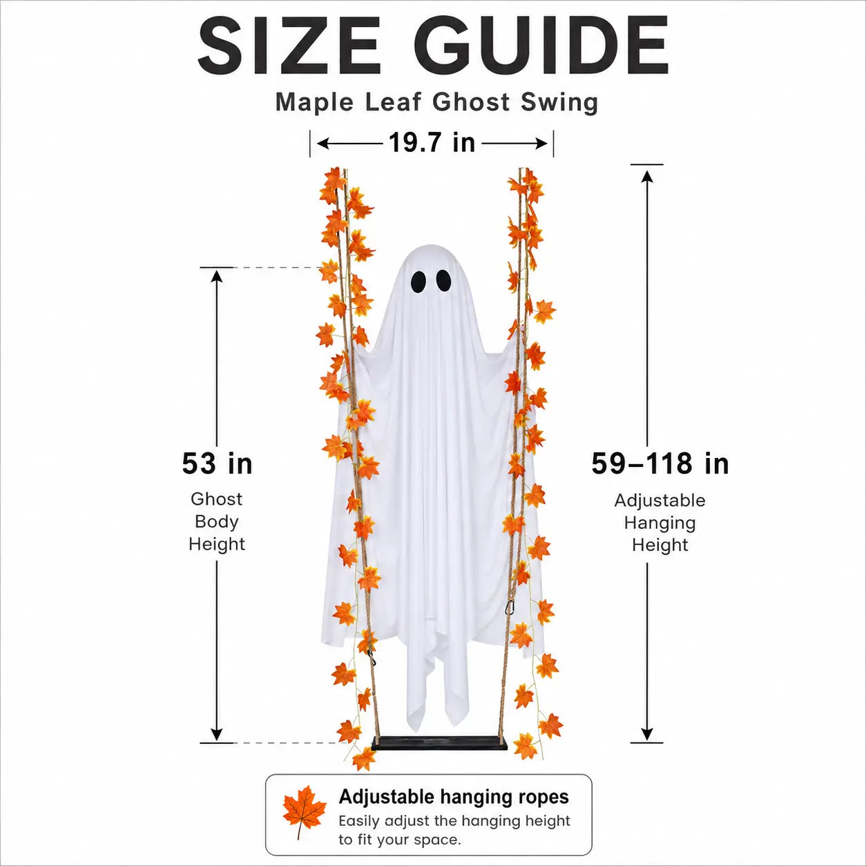 👻Halloween Swinging Ghost Light Create A Magical Haunted Porch This Halloween💡