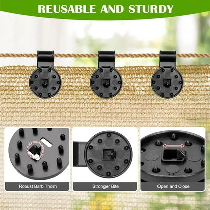✨ Heavy Duty Shade Cloth Clips – 50PCS Shade Net Fasteners