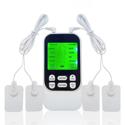 💪Rechargeable Muscle Stimulator Massager, 10 Modes 30 Intensity Levels TENS Unit with 10 Pads, Dual Channel Portable Pain Relief Device for Neck Body Recovery