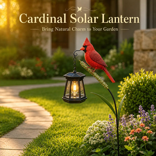🔥 50% OFF – Cardinal Solar Garden Light 🐦✨ | Lifelike Outdoor Bird Decor