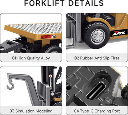 ⭐ 1:64 Premium Alloy Mini RC Construction Set