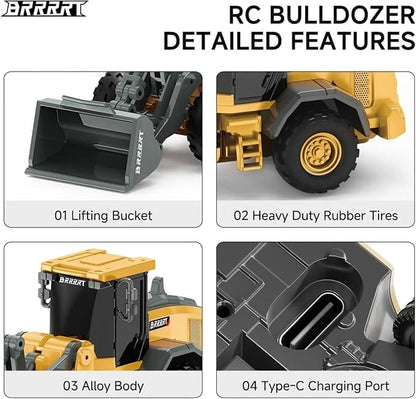 ⭐ 1:64 Premium Alloy Mini RC Construction Set