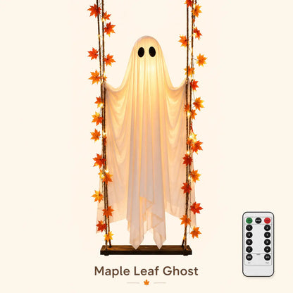👻Halloween Swinging Ghost Light Create A Magical Haunted Porch This Halloween💡