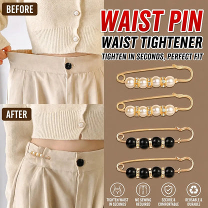 🔥6-Piece Pearl Brooch Pin Set - Decorative Mixed-Style Fasteners for Cardigans & Dresses