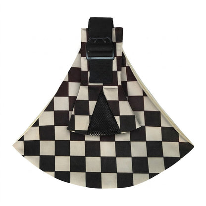 Stylish Houndstooth Side-Carry Baby Carrier