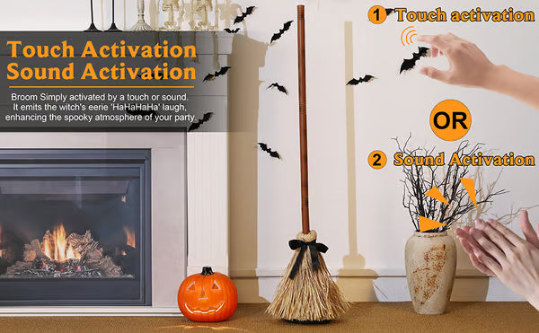 💥Halloween Sale 50% OFF🧙‍♀️🪄Floating Witch's Broom – Haunted Dancing Broom