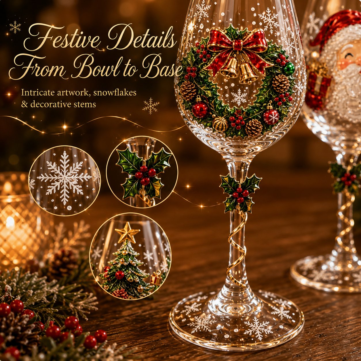 🎄🥂Christmas Wine Glass Collection Gift Box Set✨-Buy Two Get Free Shipping