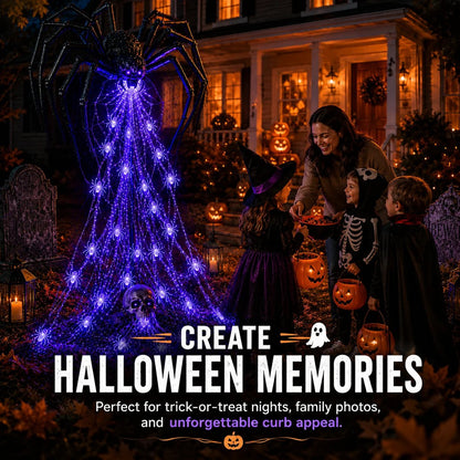 🎁Only Today 49% OFF 🔥 Halloween Spider Web Light Show🕷️