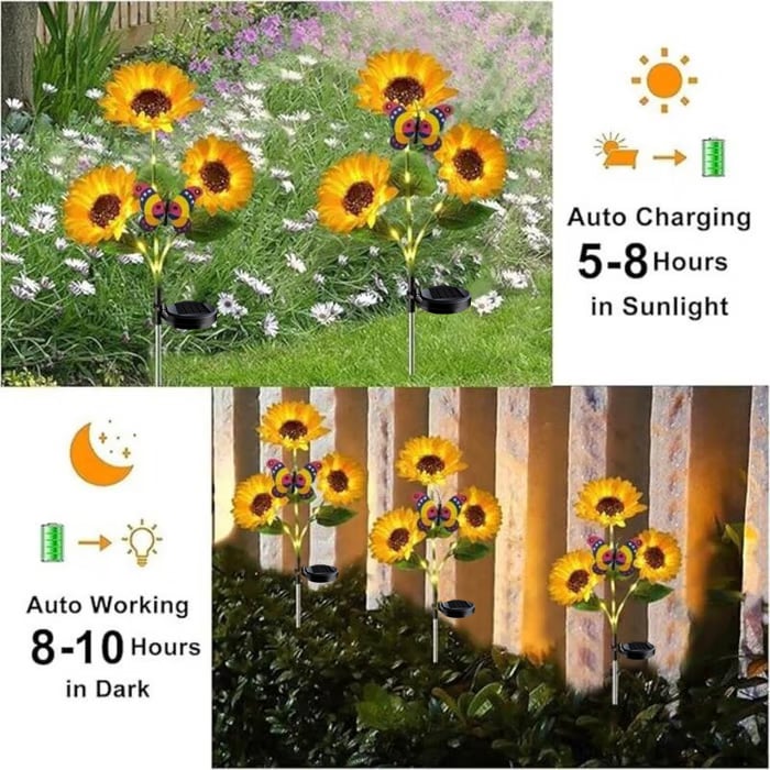 🌞Solar LED Sunflower Garden Lights-29.6inch/74cm