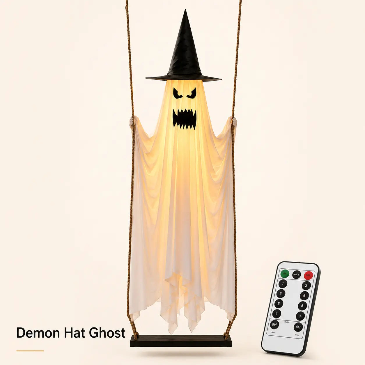👻Halloween Swinging Ghost Light Create A Magical Haunted Porch This Halloween💡