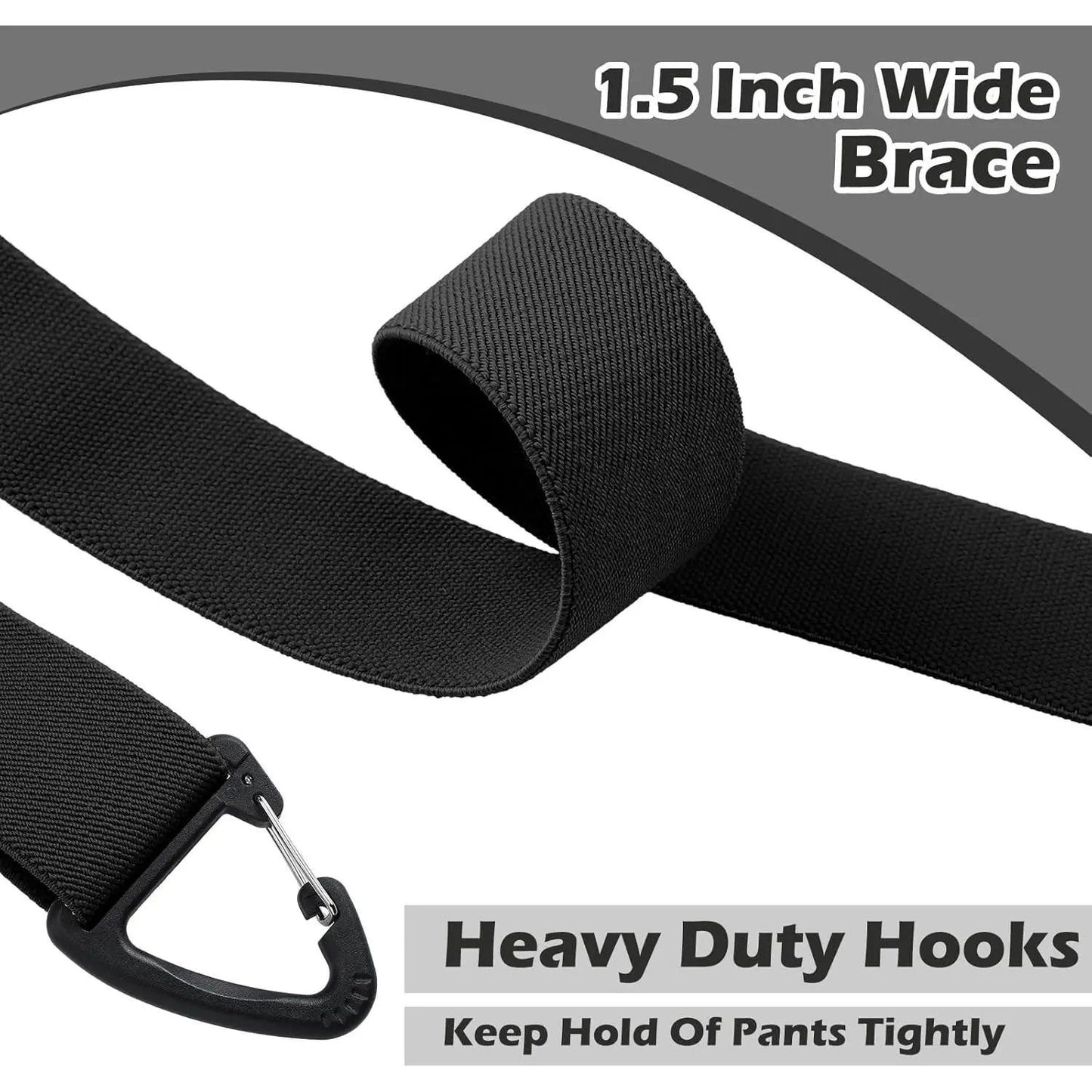 Men's X-Back Suspenders with Hook Clips