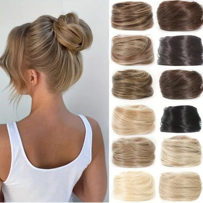 Cropped hair wig hair tie — —✨ Ideal for Everyday Wear, Scrunchie Base