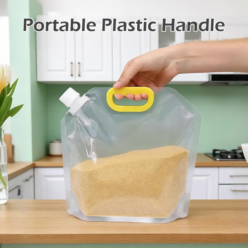 5PCS Airtight Food Storage Bags, Reusable Grain & Rice Storage Bags