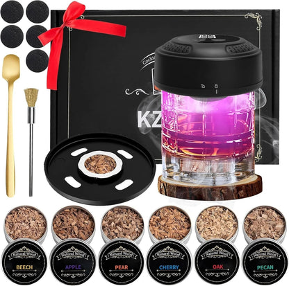 🌟2026 New Electric Whiskey Smoker Kit with 6 Wood Chips