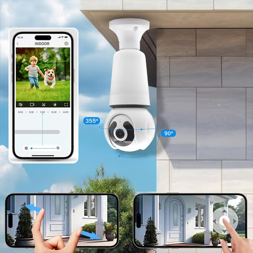 🔥Limited Time 50% Off✨Wireless Smart Bulb Surveillance Camera