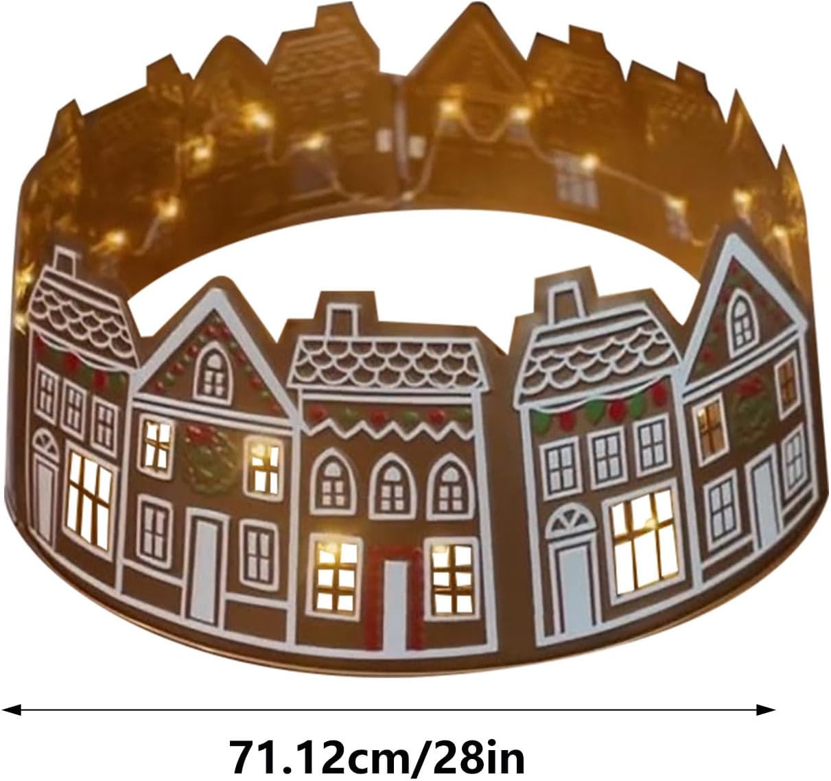 ✨LED Gingerbread Christmas Tree Collar✨