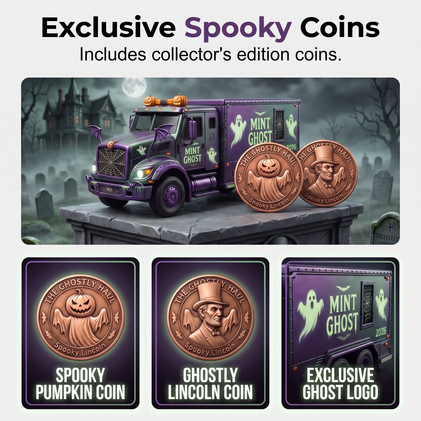 💥🏆Spooky Mint Ghost Hauler – 2026 Halloween Collector’s Edition