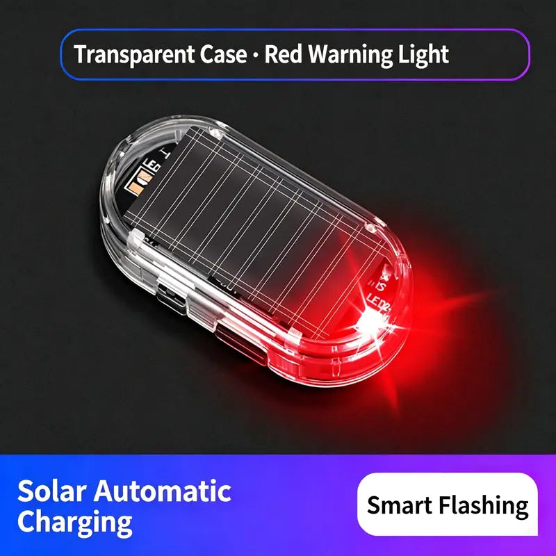 🚨 Solar Car Security Warning Light | Wireless LED Anti-Theft Visual Deterrent