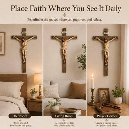 ✝️ Jesus Wall Crucifix For Prayer & Home Blessing
