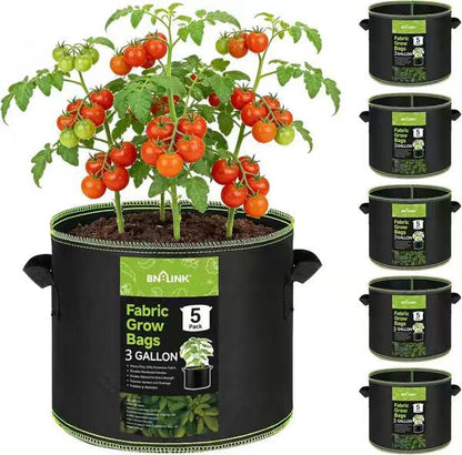 🔥🔥BN-LINK 5-Pack 3 Gallon Grow Bags