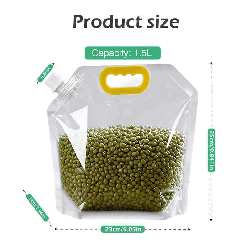 5PCS Airtight Food Storage Bags, Reusable Grain & Rice Storage Bags