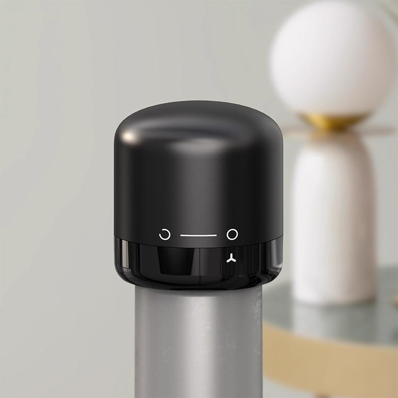 Vacuum Wine Stopper, Reusable Leakproof Bottle Sealer for Wine & Champagne