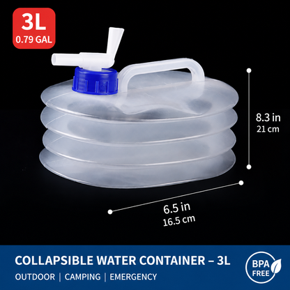 ⛺Foldable outdoor vehicle water container