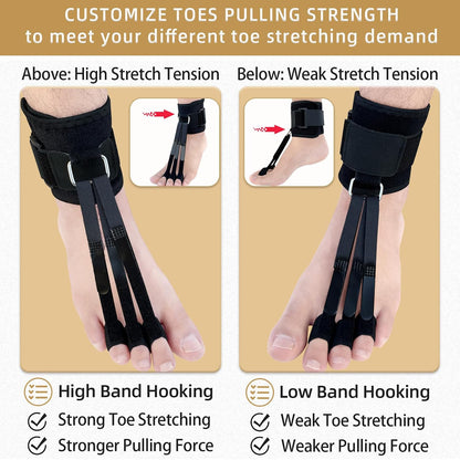 Adjustable toe retractor support Foot Drop Brace -Hammer Toe Straightene
