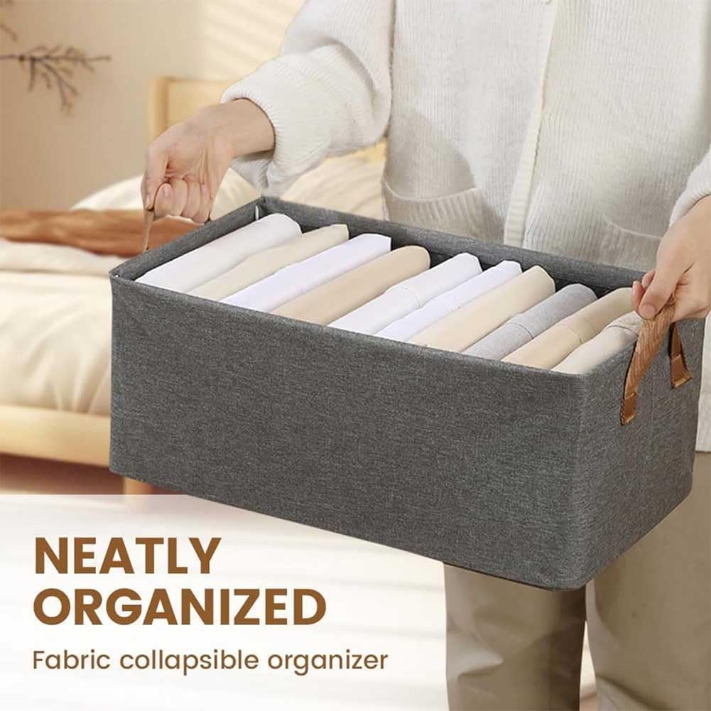 Multi-functional Folding Wardrobe, Closet Clothes Organizer Storage Box Steel Frame with Handle