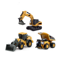 Excavator+ Dump Truck + Bulldozer(3 Pcs)