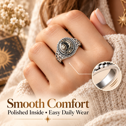 Vintage Sun and Moon Celestial Ring  ✨