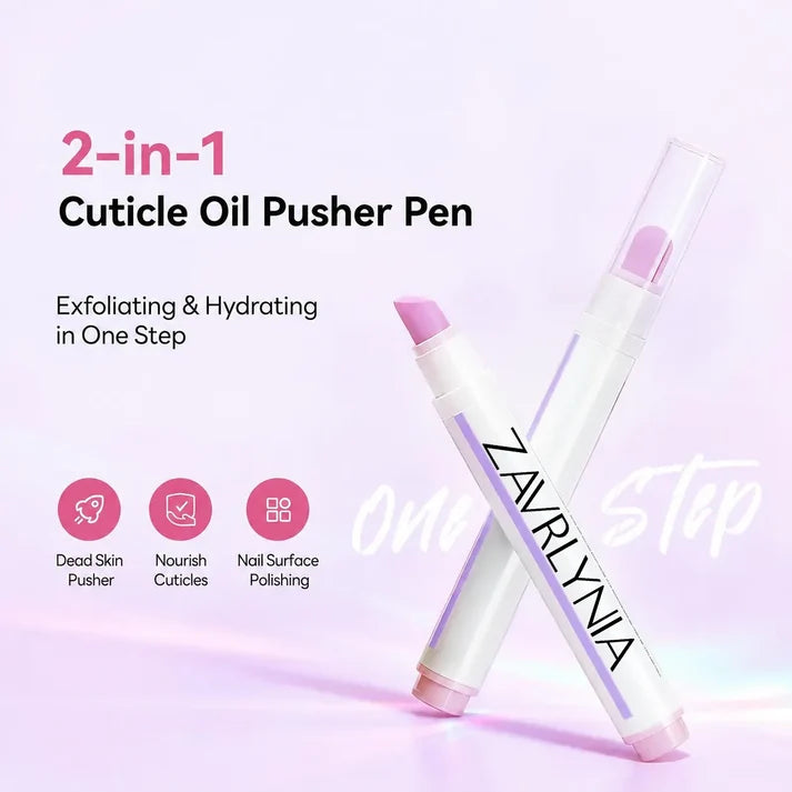 💅 2-in-1 Ceramic Cuticle Care Pen – Hydrate, Smooth & Tidy