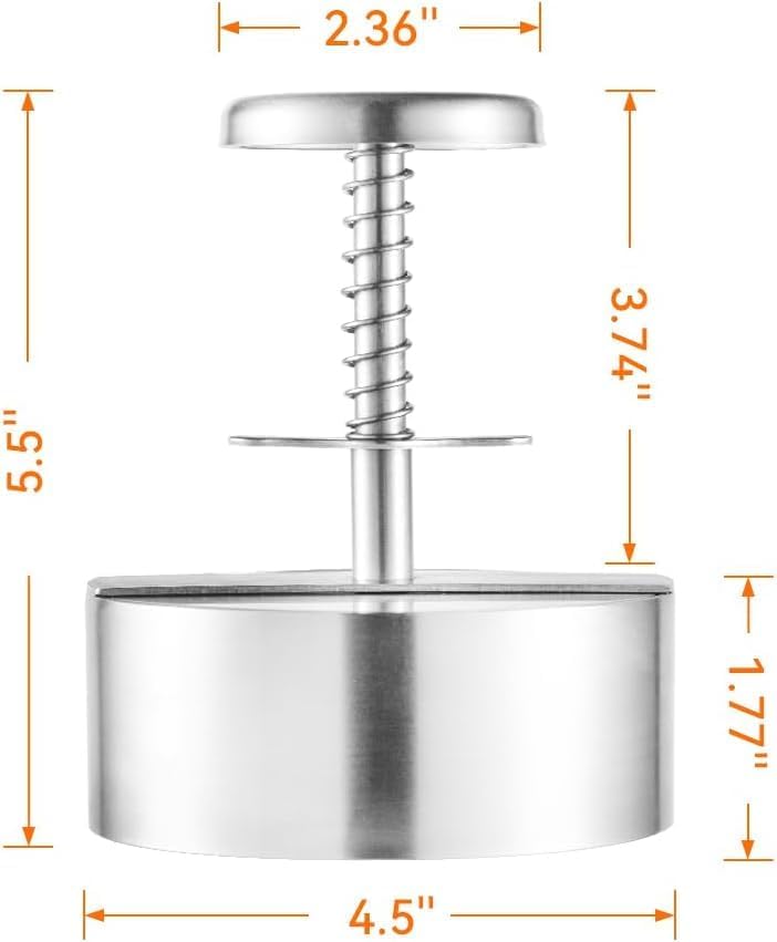 304 Stainless Steel Hamburger Press Patty Make