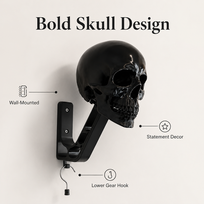🔥Black Knight Skull Helmet Stand